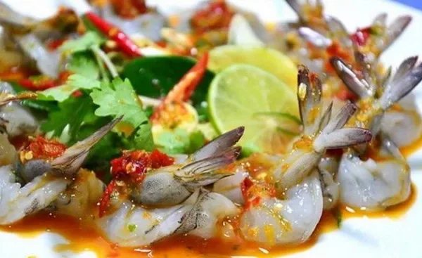 กุ้งแช่น้ำปลา